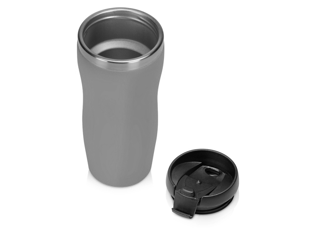 Термокружка "Mony Steel" 350 мл, soft touch, серый (P)-1