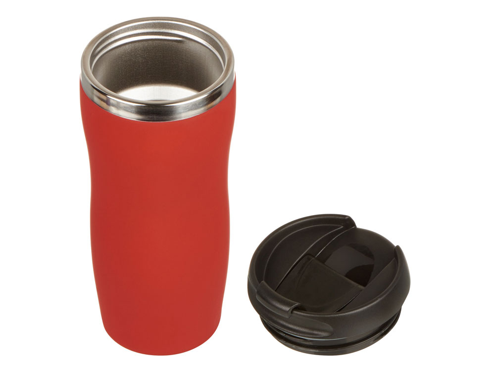 Термокружка "Double wall mug C1", soft touch, 350 мл, красный-1