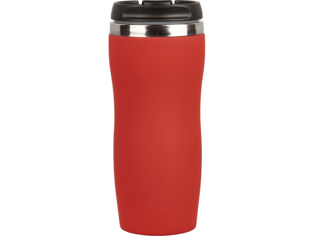 Термокружка "Double wall mug C1", soft touch, 350 мл, красный-2