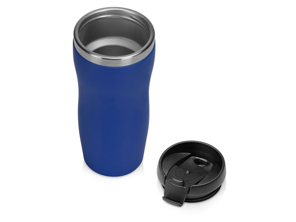 Термокружка "Double wall mug C1", soft touch, 350 мл, синий-1