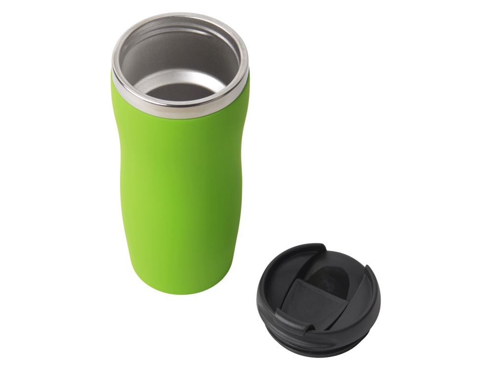 Термокружка "Double wall mug C1", soft touch, 350 мл, зеленое яблоко-1