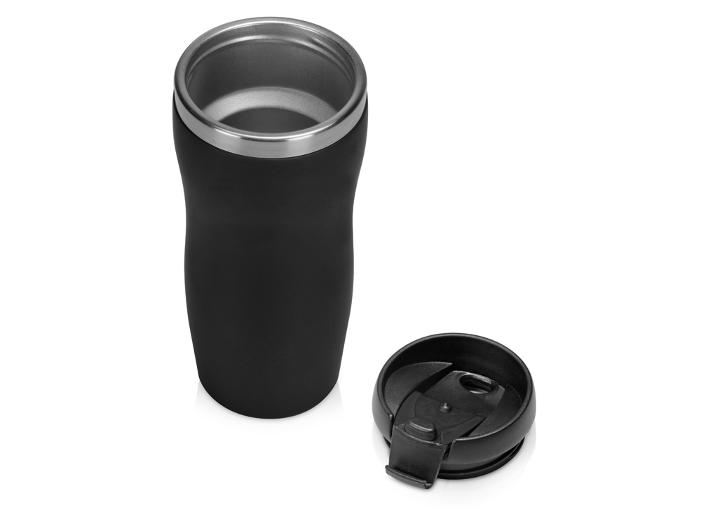 Термокружка "Mony Steel" 350 мл, soft touch, черный (Р)-1