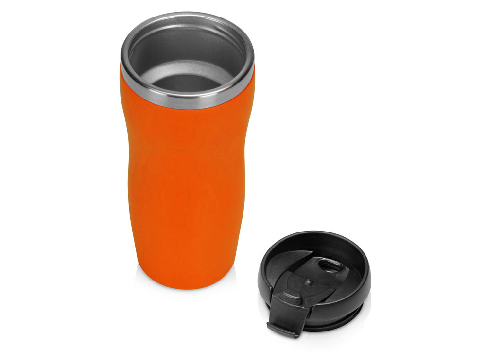 Термокружка "Mony Steel" 350 мл, soft touch, оранжевый-1