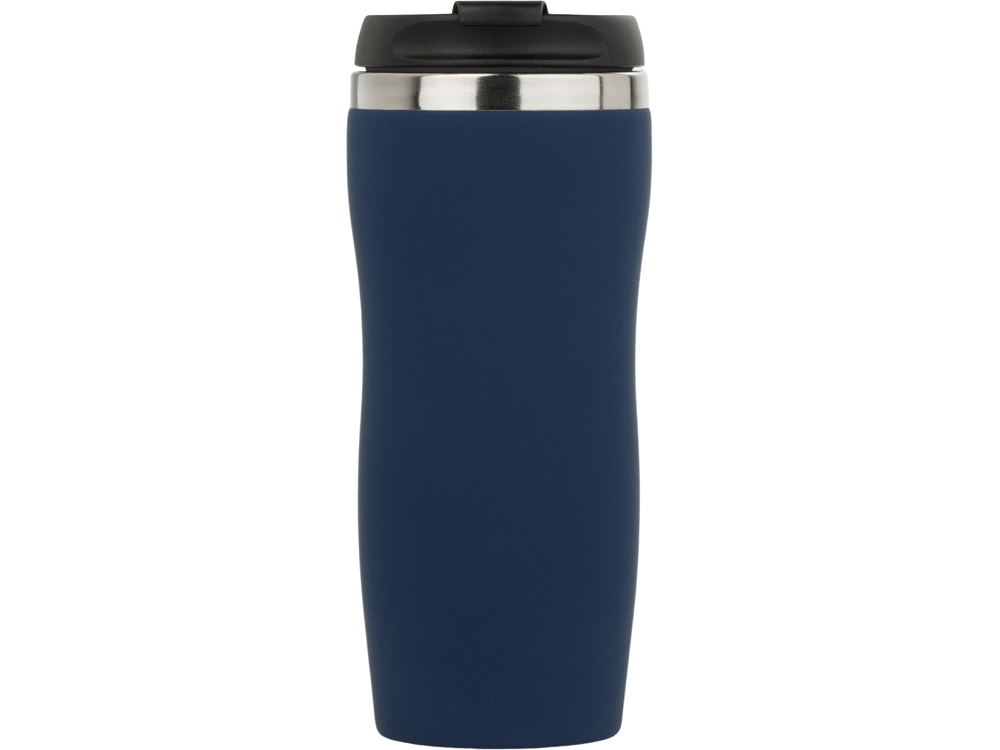 Термокружка "Double wall mug C1", soft touch, 350 мл, темно-синий-2