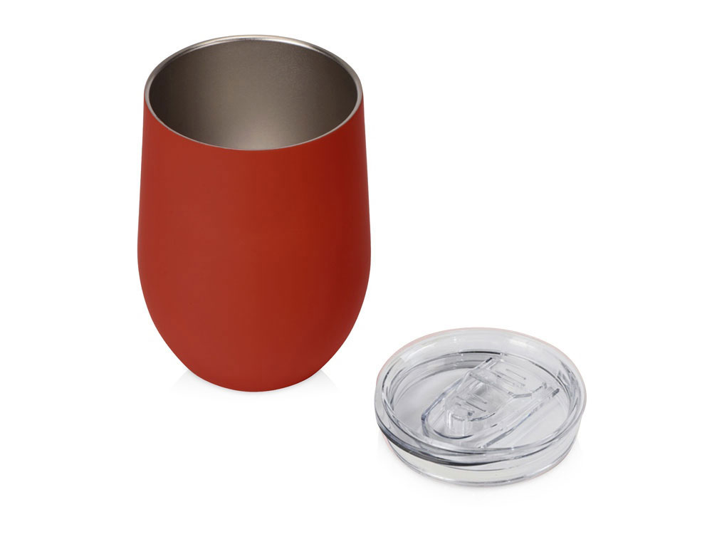 Термокружка "Vacuum mug C1", soft touch, 370мл, красный-1