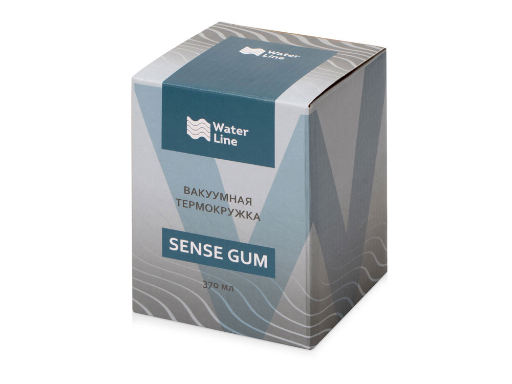 Термокружка Sense Gum soft-touch, 370мл, желтый-6