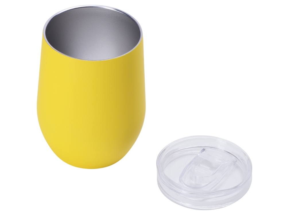 Термокружка "Vacuum mug C1", soft touch, 370мл, желтый-1