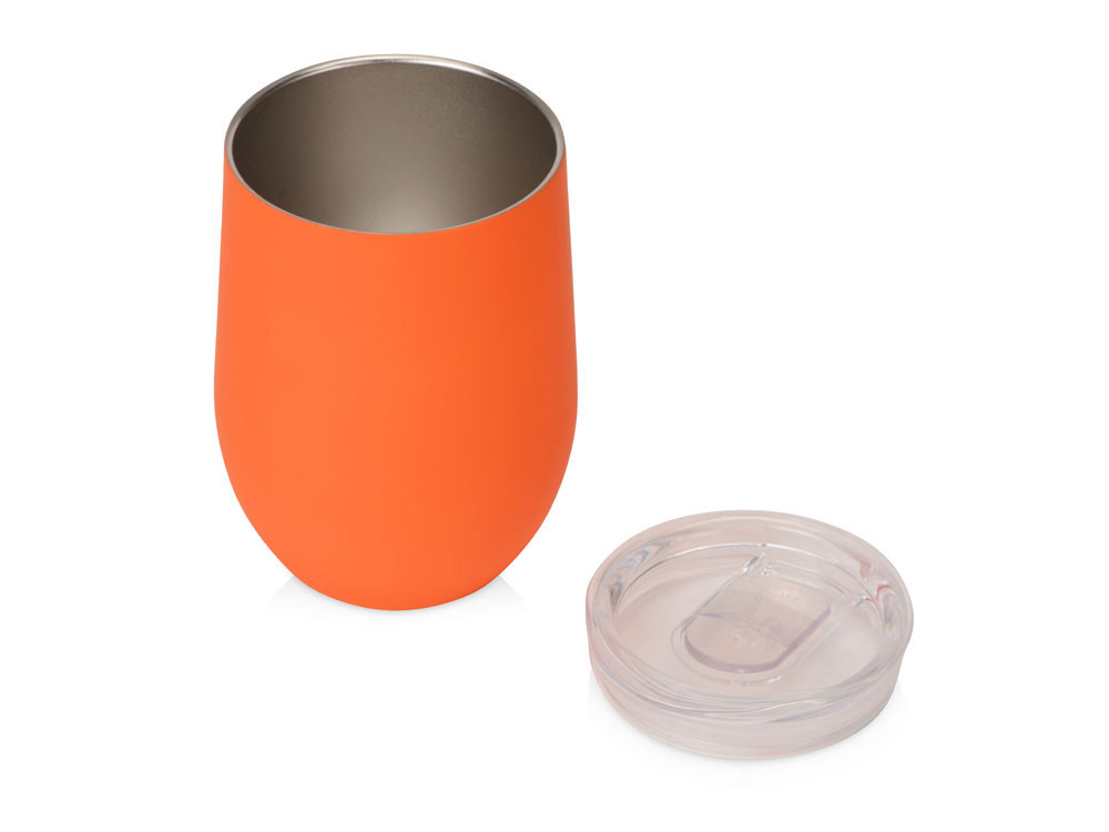 Термокружка "Vacuum mug C1", soft touch, 370мл, оранжевый-1