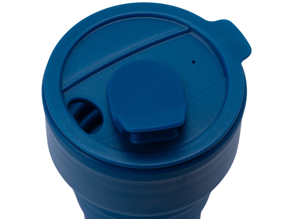 Силиконовый складной стакан "GoCup", индиго-4