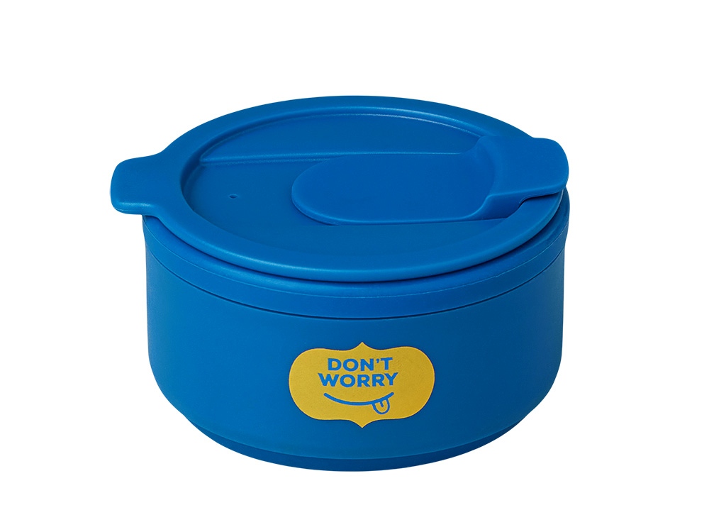 Силиконовый складной стакан «GoCup», синий индиго, тампопечать-2