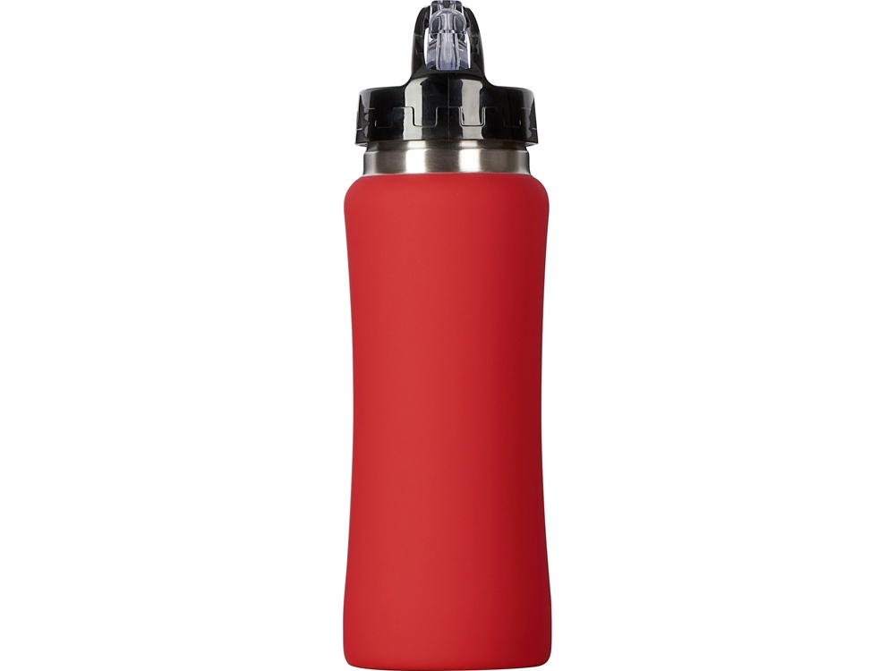 Бутылка для воды "Bottle C1", сталь, soft touch, 600 мл, красный-4