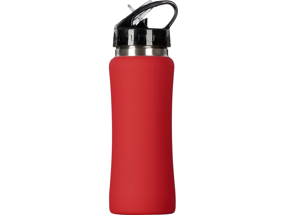 Бутылка для воды "Bottle C1", сталь, soft touch, 600 мл, красный-5