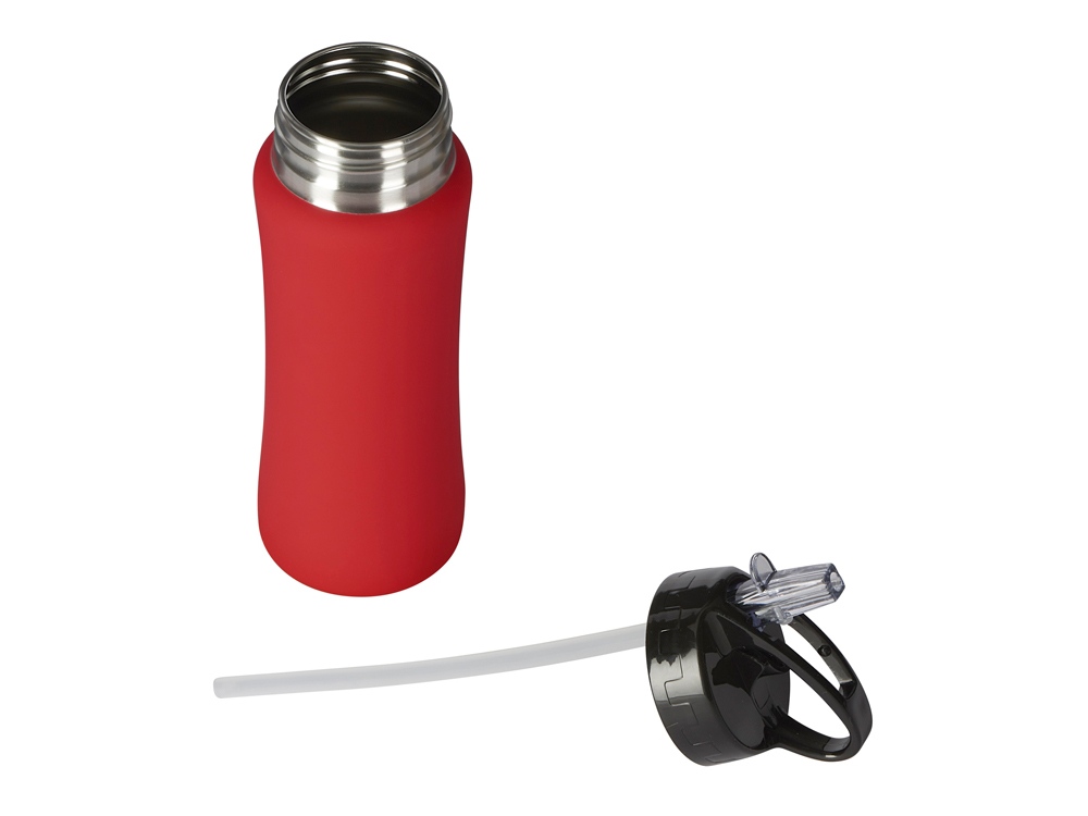 Бутылка для воды "Bottle C1", сталь, soft touch, 600 мл, красный (Р)-1