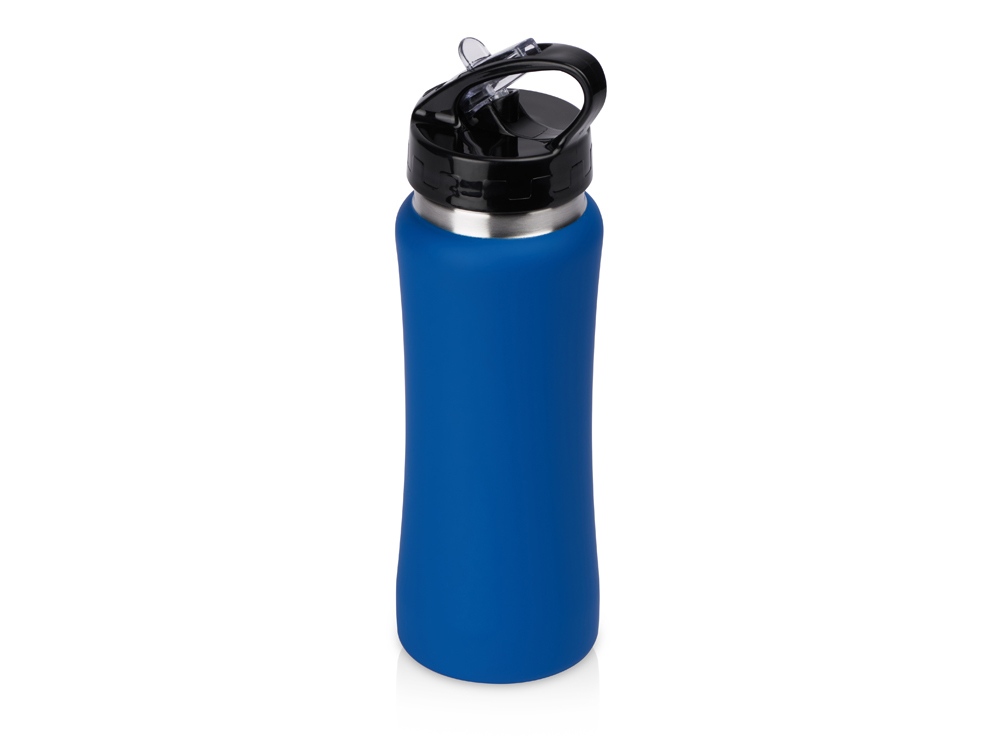 Бутылка для воды "Bottle C1", сталь, soft touch, 600 мл, синий-1