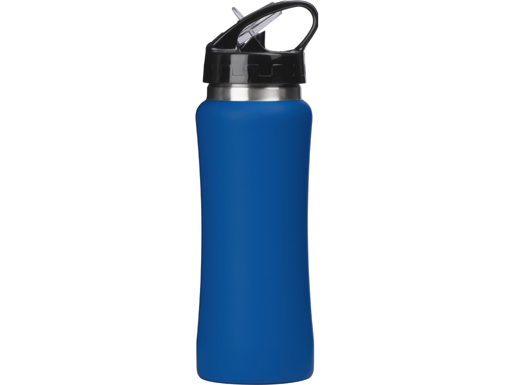Бутылка для воды "Bottle C1", сталь, soft touch, 600 мл, синий-5