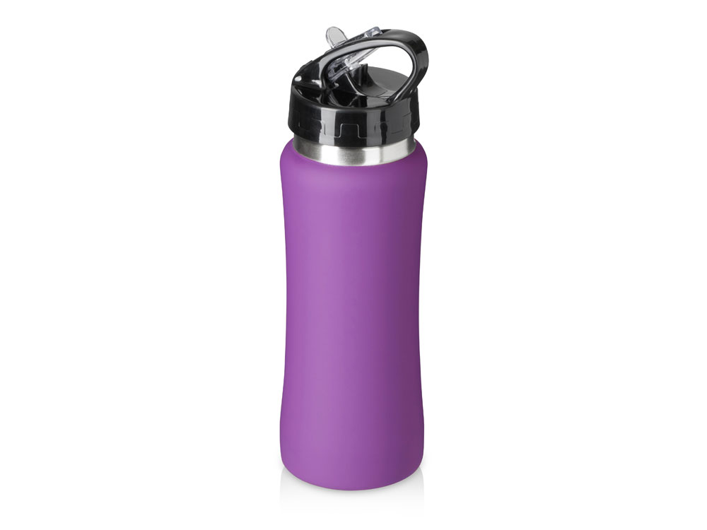 Бутылка для воды "Bottle C1", сталь, soft touch, 600 мл, фиолетовый-1
