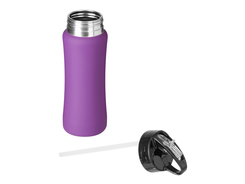 Бутылка для воды "Bottle C1", сталь, soft touch, 600 мл, фиолетовый-2