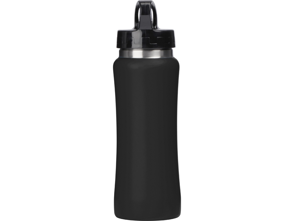 Бутылка для воды "Bottle C1", сталь, soft touch, 600 мл, черный-3