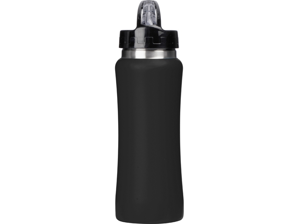 Бутылка для воды "Bottle C1", сталь, soft touch, 600 мл, черный-4