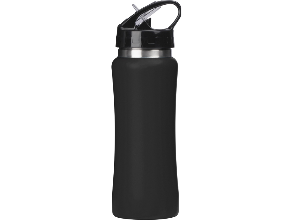 Бутылка для воды "Bottle C1", сталь, soft touch, 600 мл, черный-5