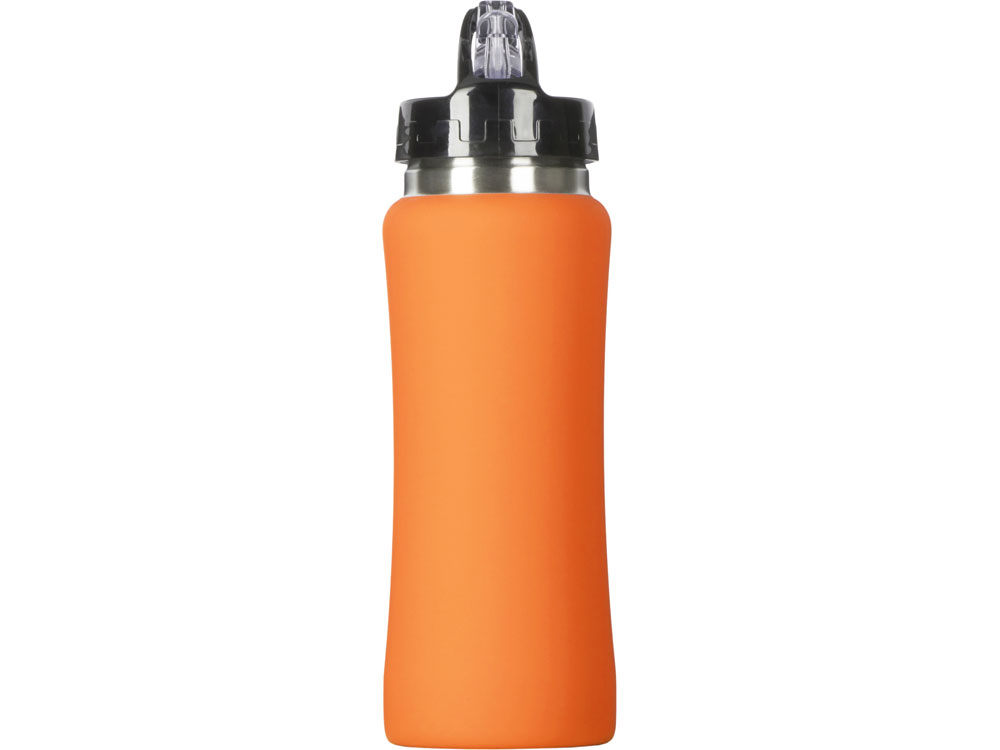 Бутылка для воды "Bottle C1", сталь, soft touch, 600 мл, оранжевый-3
