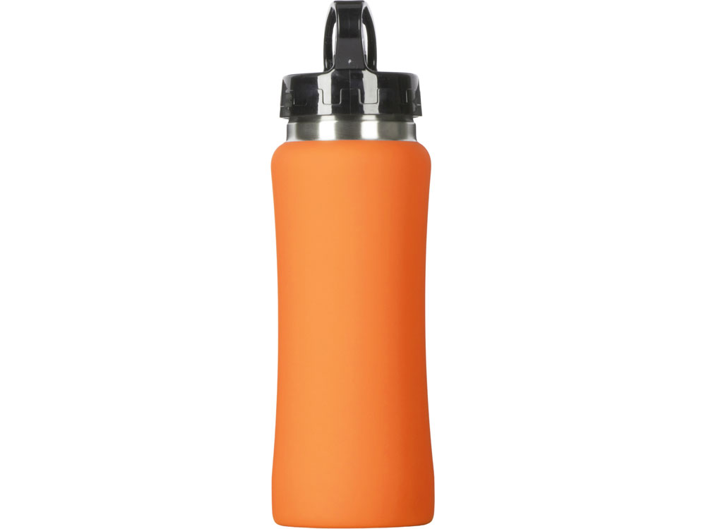 Бутылка для воды "Bottle C1", сталь, soft touch, 600 мл, оранжевый-5