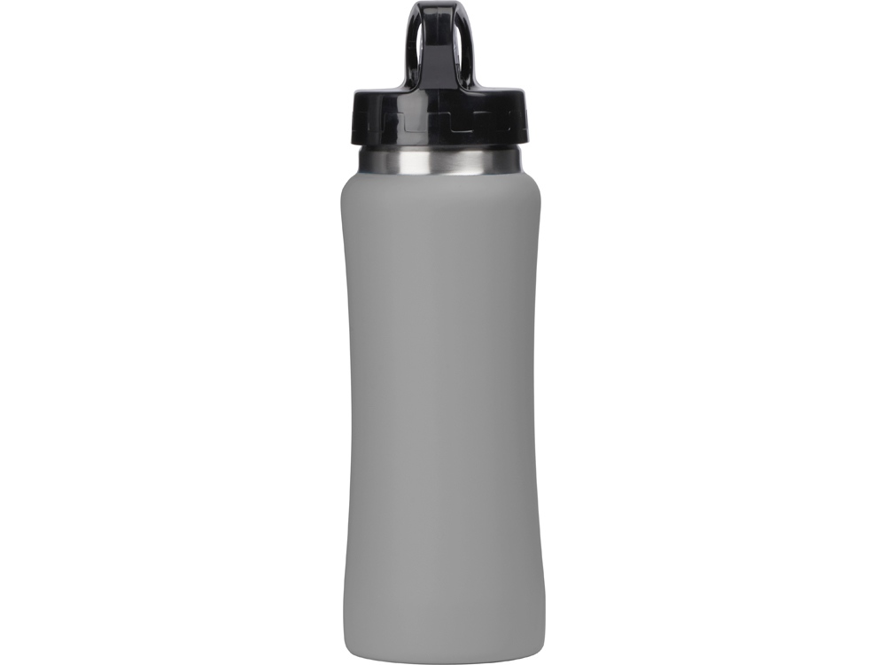 Бутылка для воды "Bottle C1", сталь, soft touch, 600 мл, серый-3
