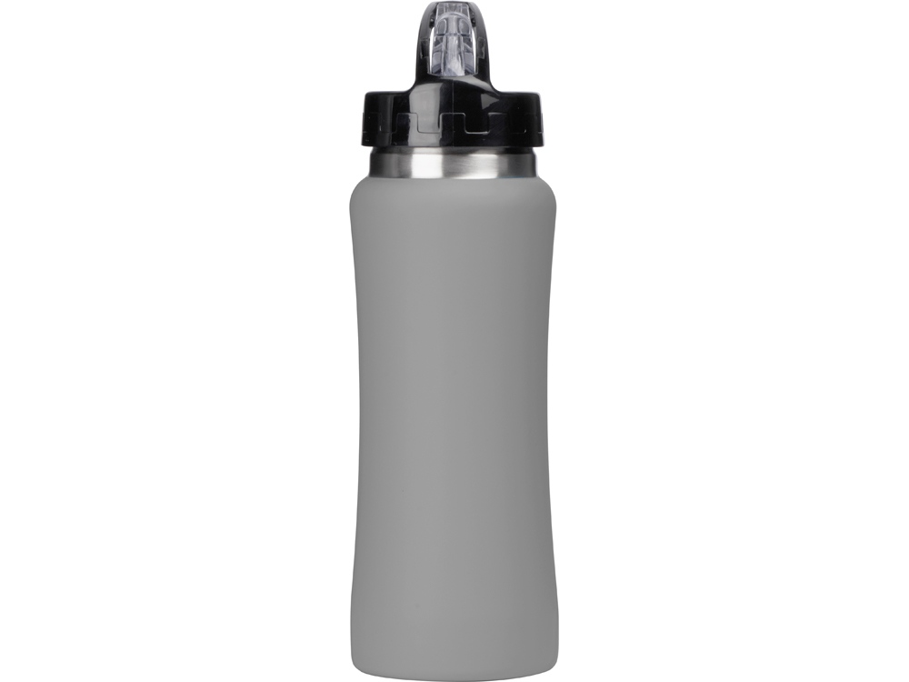 Бутылка для воды "Bottle C1", сталь, soft touch, 600 мл, серый-4