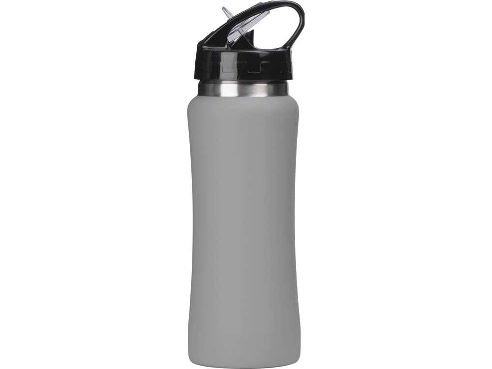 Бутылка для воды "Bottle C1", сталь, soft touch, 600 мл, серый-5