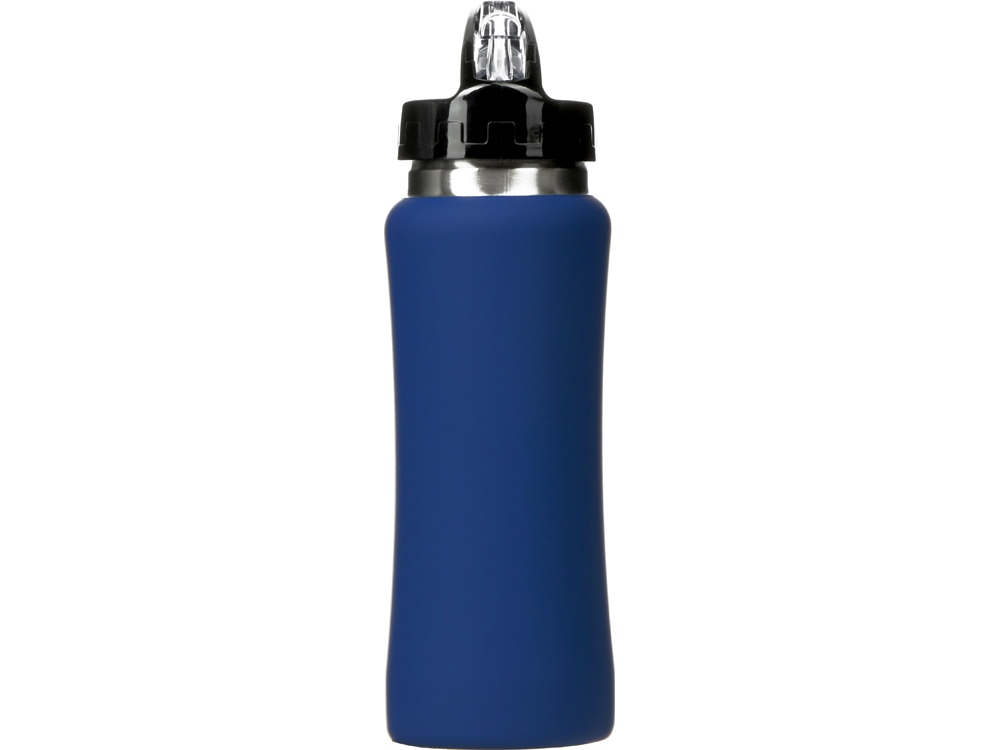 Бутылка для воды "Bottle C1", сталь, soft touch, 600 мл, темно-синий-4