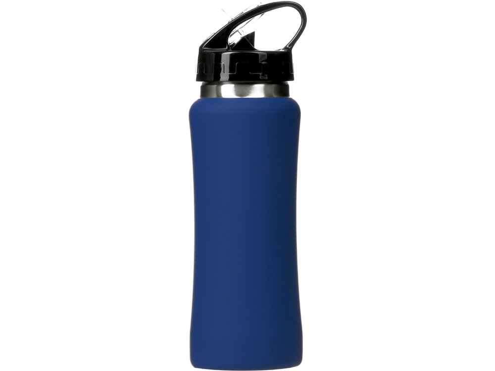 Бутылка для воды "Bottle C1", сталь, soft touch, 600 мл, темно-синий-5