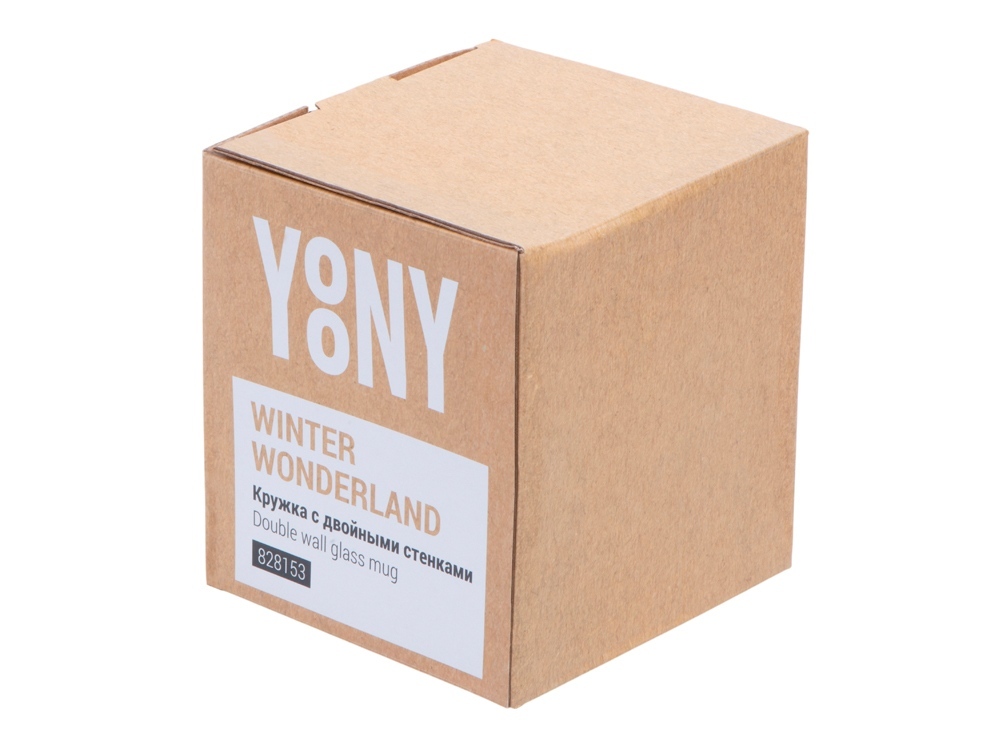 Кружка с двойными стенками с елочкой внутри "Winter Wonderland"-10