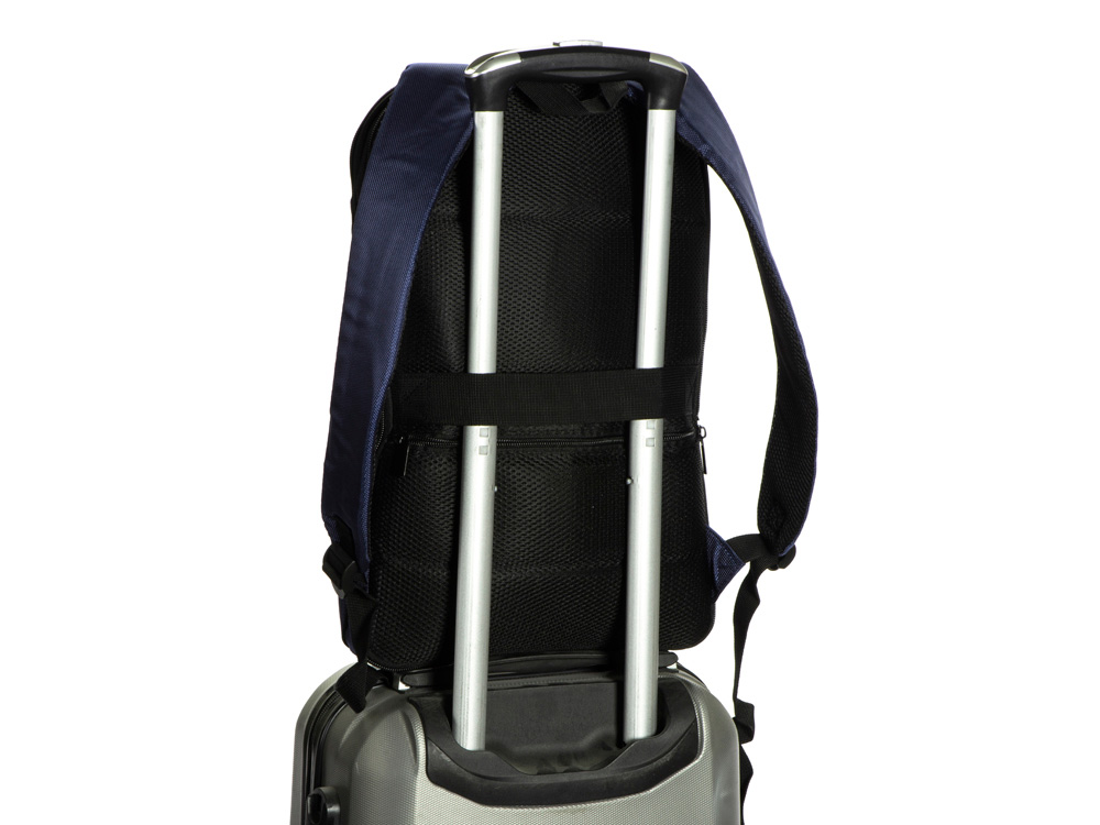 Расширяющийся рюкзак Slimbag для ноутбука 15,6", синий-11