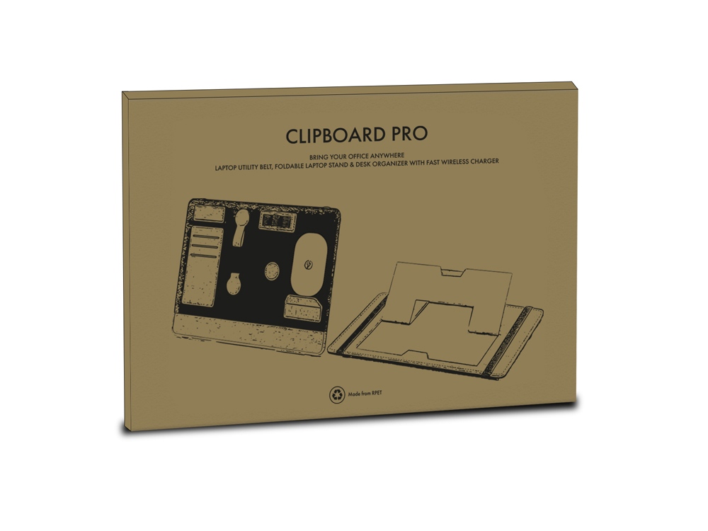 Складная подставка для ноутбука и органайзер для аксессуаров «Clipboard Pro»-8