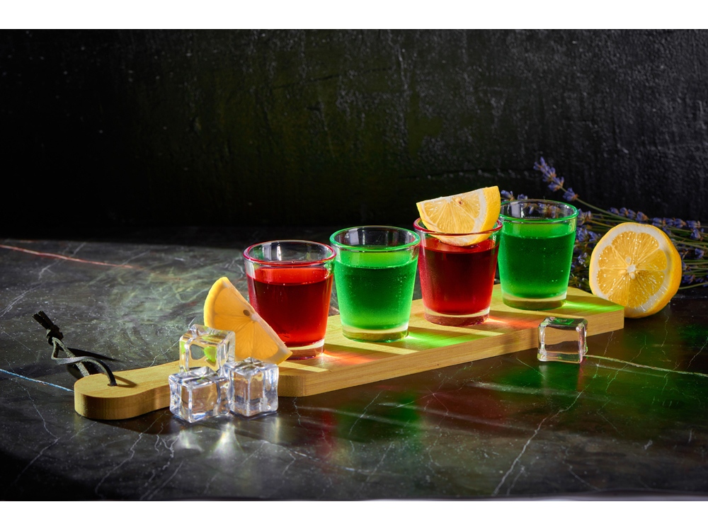 Набор стопок на бамбуковой подставке "Shots" (Р)-3