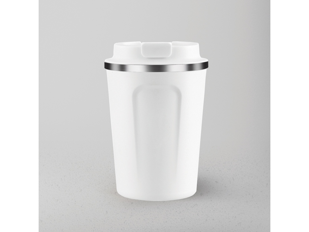 Термокружка CAFe COMPACT, 380 мл, белый-1