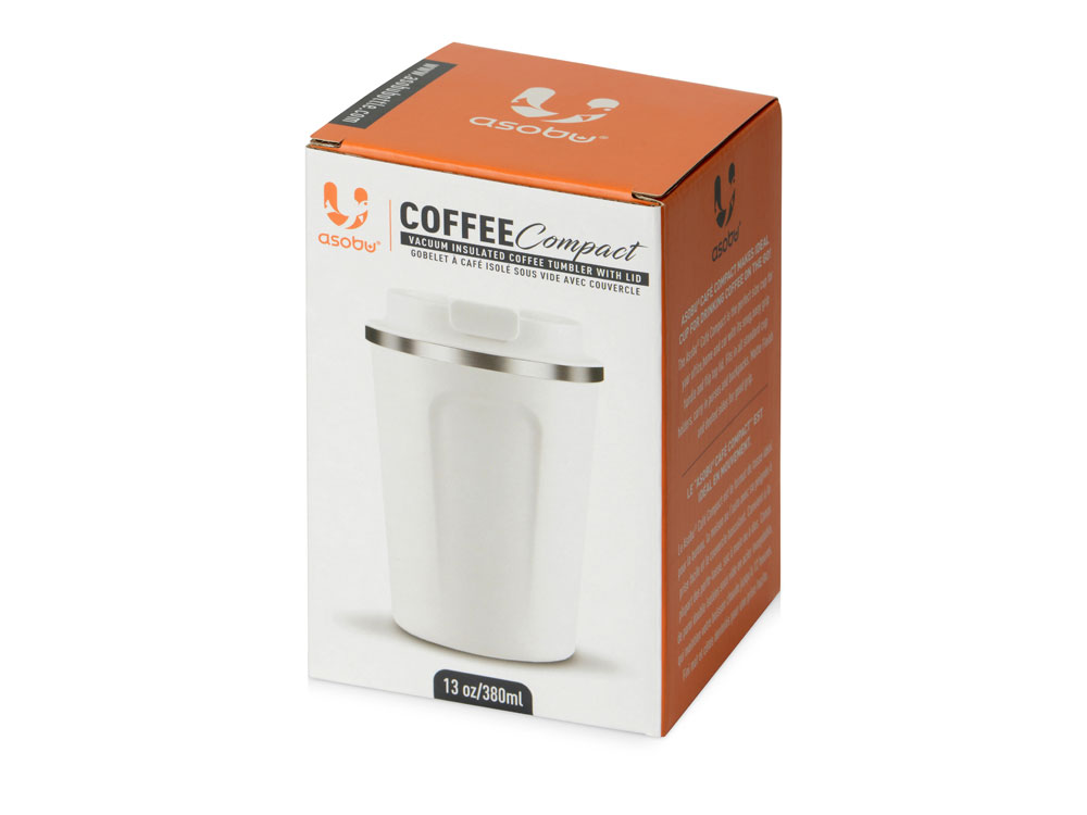 Термокружка CAFe COMPACT, 380 мл, белый-11