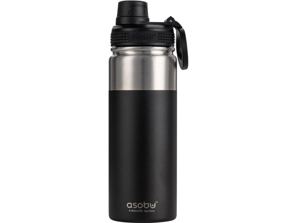 Вакуумная термобутылка «ALPINE FLASK», 530 мл, черный-5