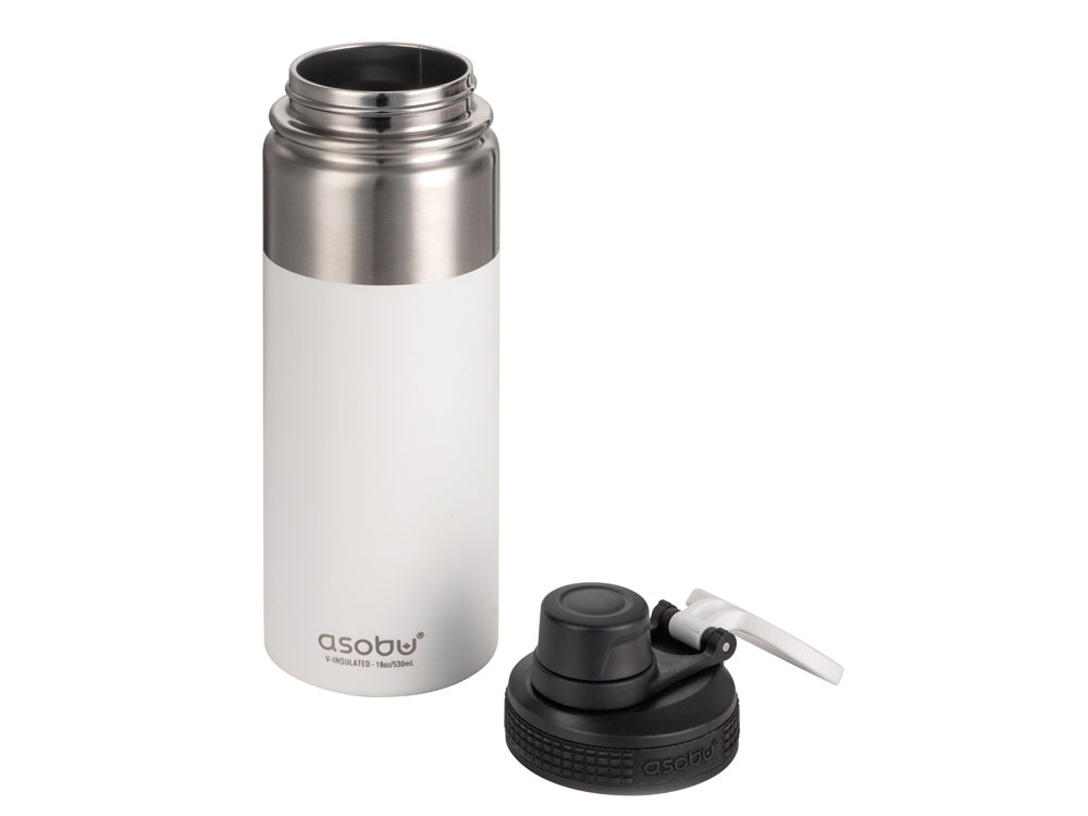 Вакуумная термобутылка «ALPINE FLASK», 530 мл, белый-3