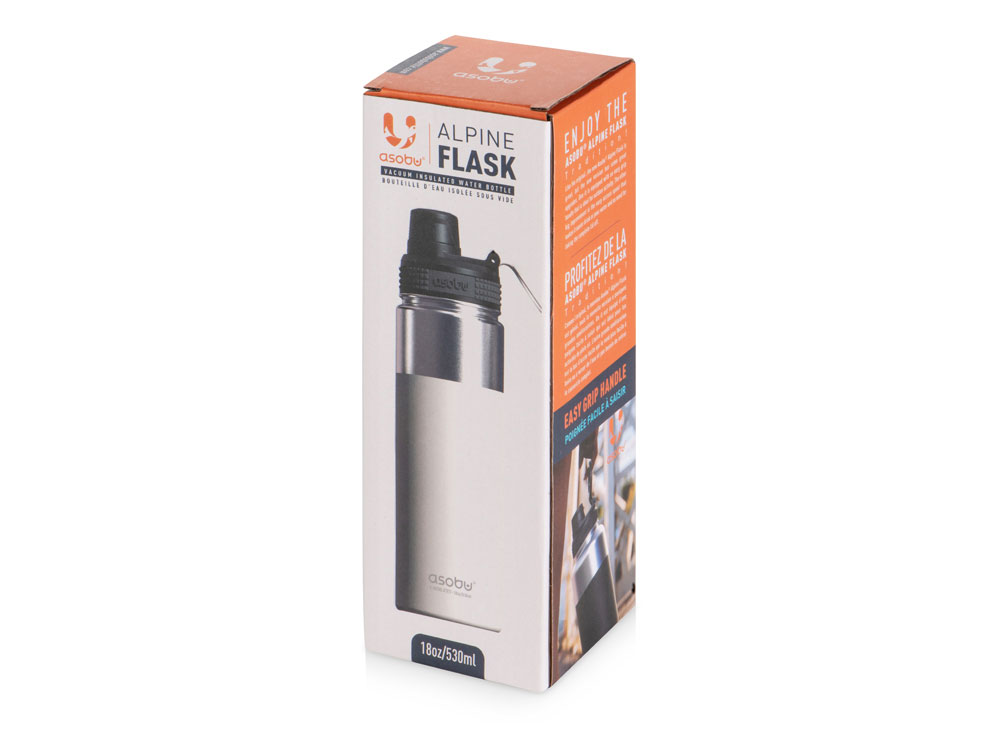 Вакуумная термобутылка «ALPINE FLASK», 530 мл, белый-10