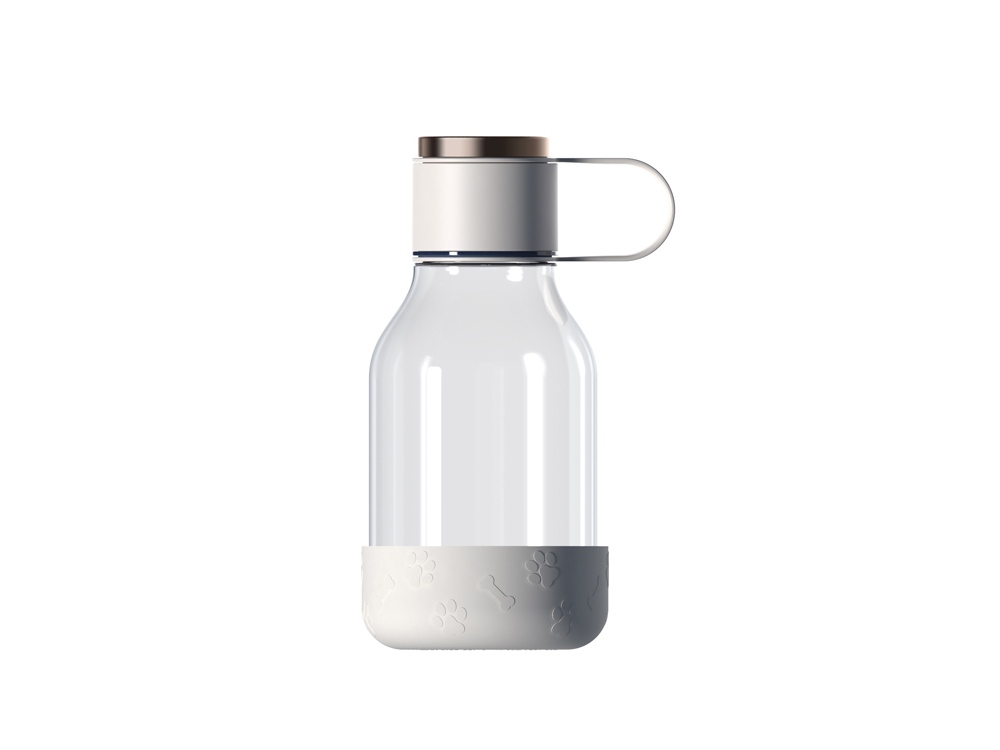 Бутылка для воды 2-в-1 «Dog Bowl Bottle» со съемной миской для питомцев, 1500 мл, белый-1