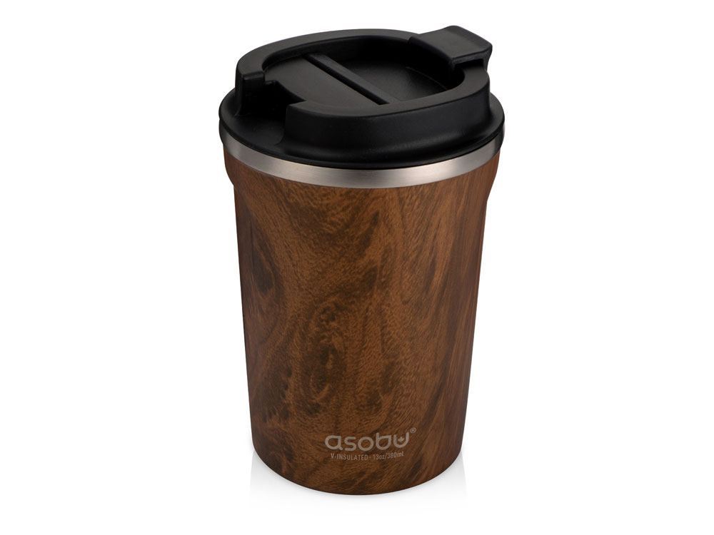 Термокружка CAFe COMPACT, 380 мл, wood-1