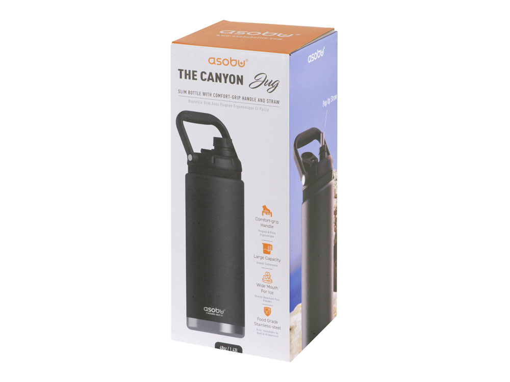 Вакуумный термос «Canyon Jug», черный, 1430 мл-14
