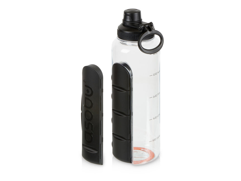Бутылка для воды «Electrolyte», черный-1