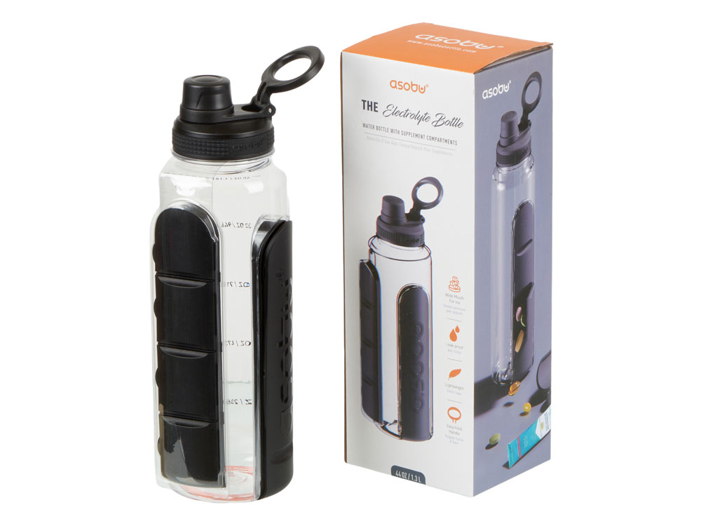 Бутылка для воды «Electrolyte», черный-9