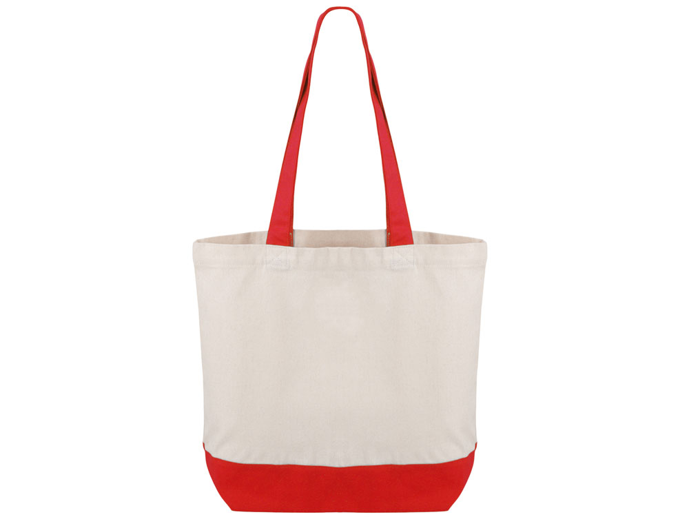Сумка для шоппинга Cotton из переработанного хлопка 280 г, красный-2