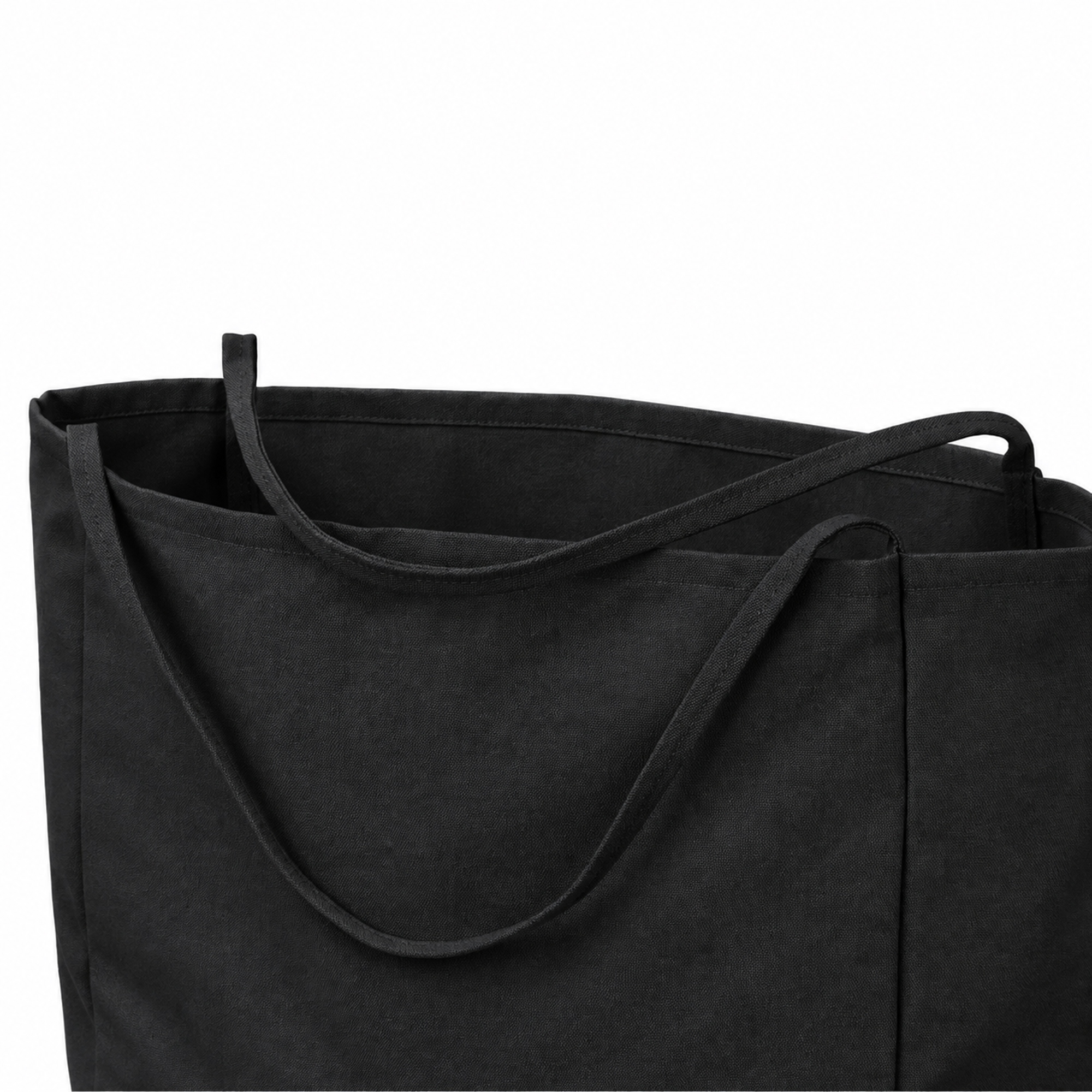 Шоппер-оверсайз Grossbag из переработанного хлопка 340 г, черный-4