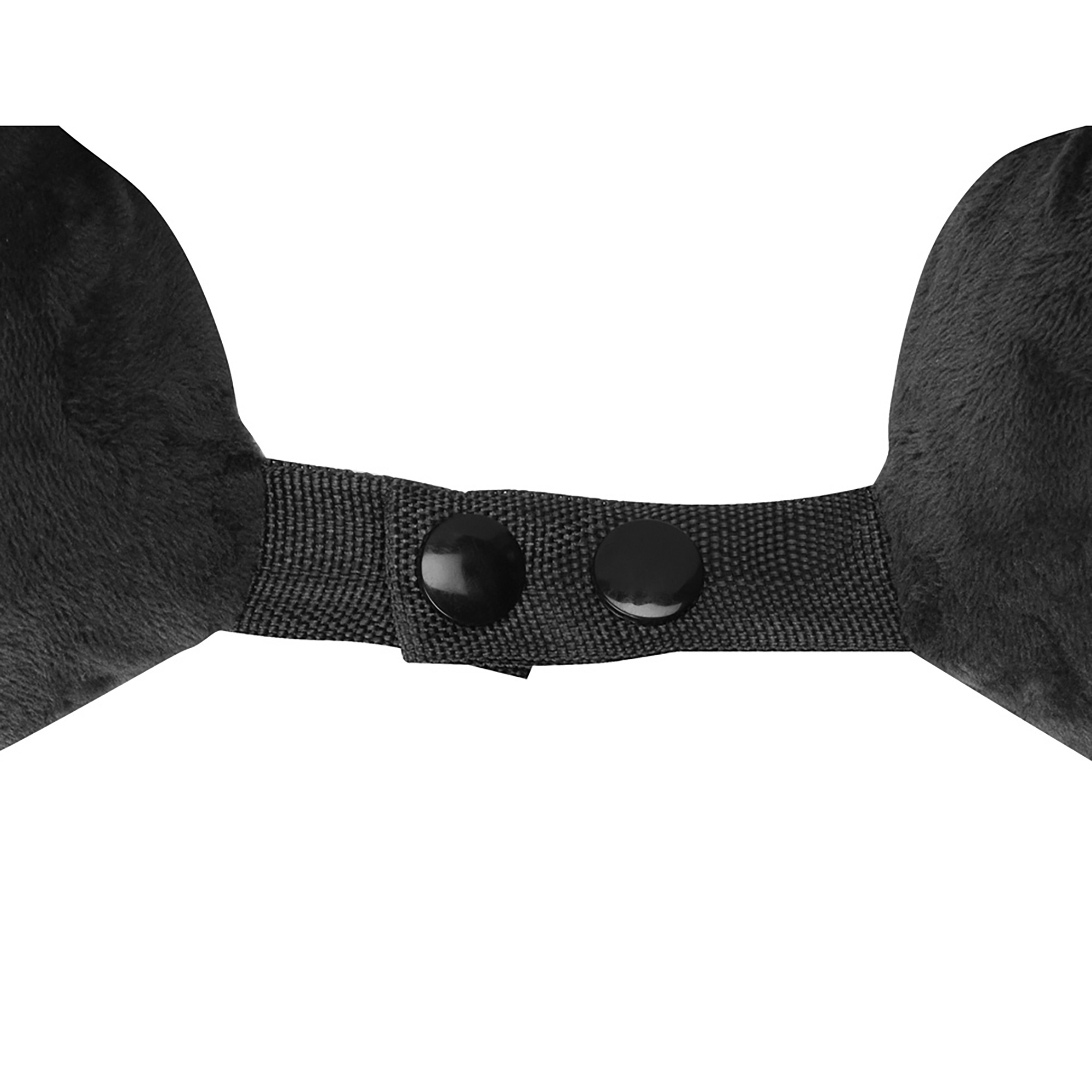 Подушка Basic из микрофибры с эффектом памяти U-shape, черный-4