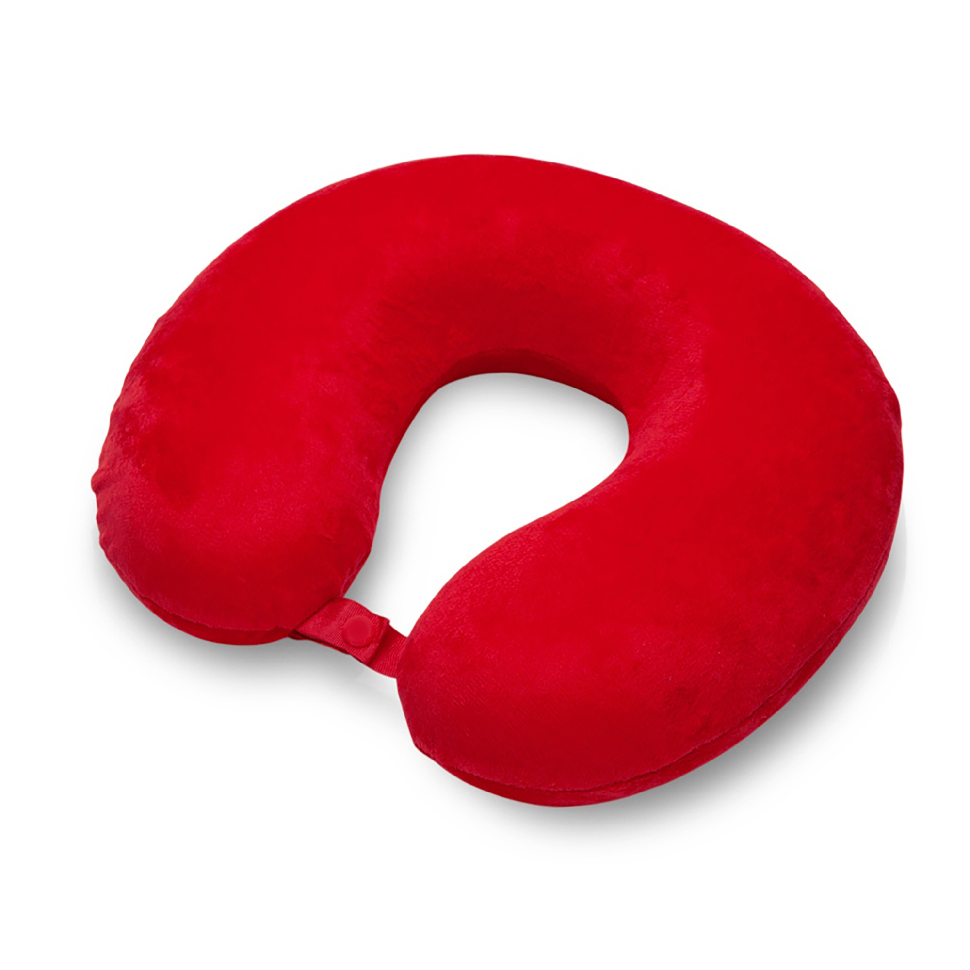Подушка Basic из микрофибры с эффектом памяти U-shape, красный-1