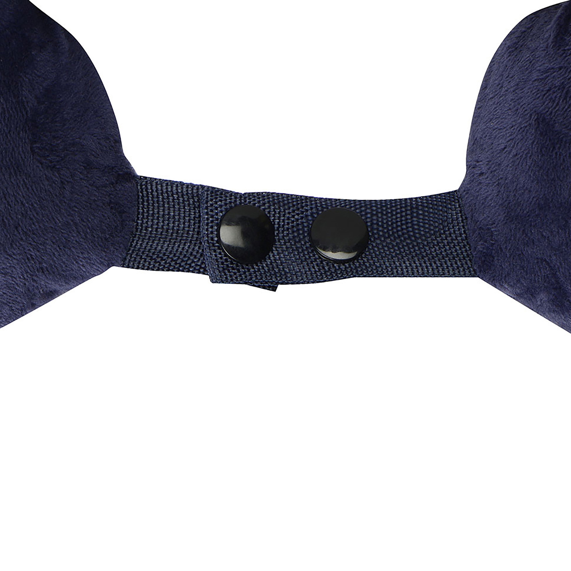 Подушка Basic из микрофибры с эффектом памяти U-shape, синий-4